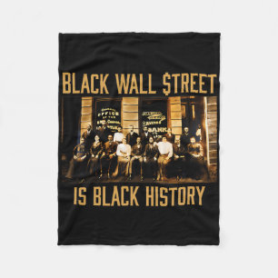Schwarzer Geschichtsmonat Lustige Wall Street Afri Fleecedecke