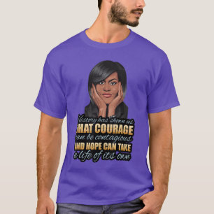 Schwarzer Geschichtsmonat Michelle Obama Präsident T-Shirt