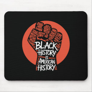 Schwarzer Geschichtsmonat Power Fist Hand Inspirie Mousepad
