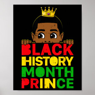 Schwarzer Geschichtsmonat Prinz Afrikanischer Mela Poster