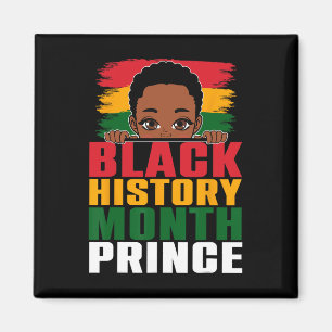 Schwarzer Geschichtsmonat Prinz Little Melanin Afr Magnet