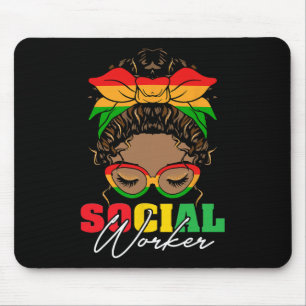 Schwarzer Geschichtsmonat Sozialarbeiter Sozialarb Mousepad