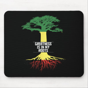 Schwarzer Geschichtsmonat Stolz Afroamerikanische Mousepad