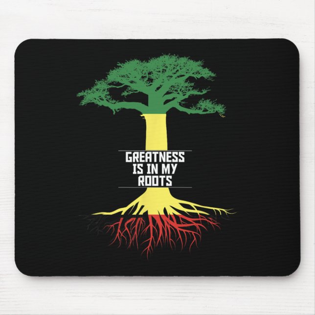 Schwarzer Geschichtsmonat Stolz Afroamerikanische  Mousepad (Vorne)