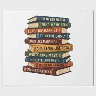 Schwarzer Geschichtsmonat Traum Geschenkpapier