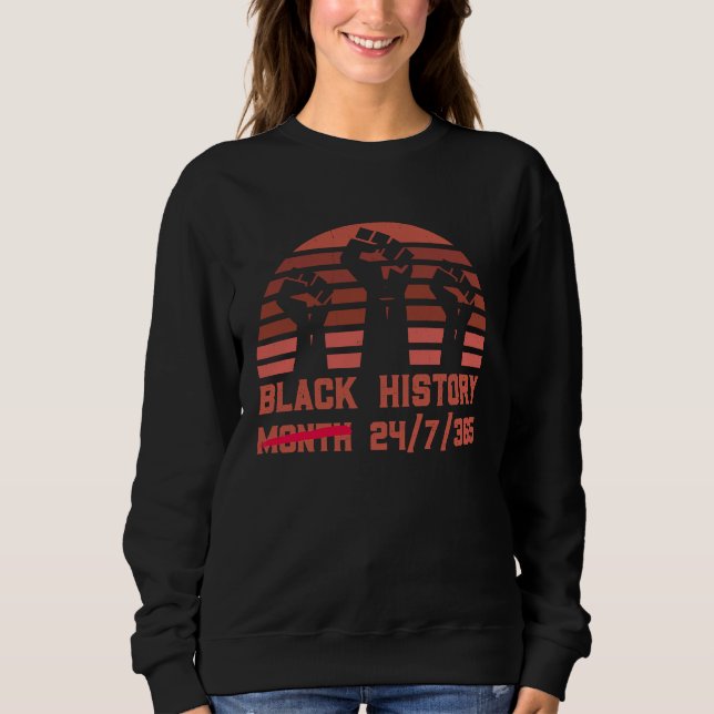 Schwarzer Geschichtsmonat USA Schwarze Geschichte  Sweatshirt (Vorderseite)