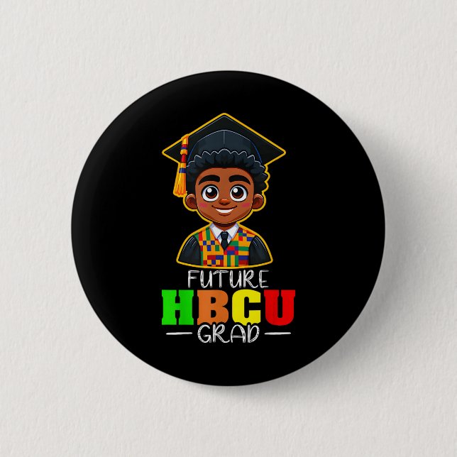 Schwarzer Geschichtsmonat Zukünftiger Hbcu-Absolve Button (Vorderseite)