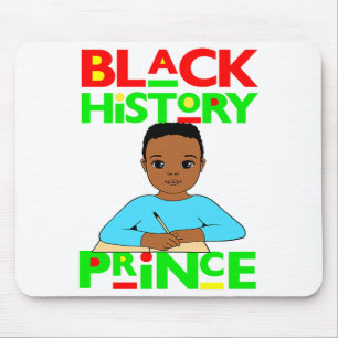 Schwarzer Geschichtsprinz Melanin Junge Sohn Bruh Mousepad