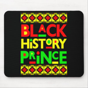 Schwarzer Geschichtsprinz Melanin Junge Sohn Bruh Mousepad