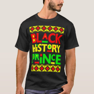 Schwarzer Geschichtsprinz Melanin Junge Sohn Bruh T-Shirt