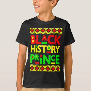 Schwarzer Geschichtsprinz Melanin Junge Sohn Bruh T-Shirt
