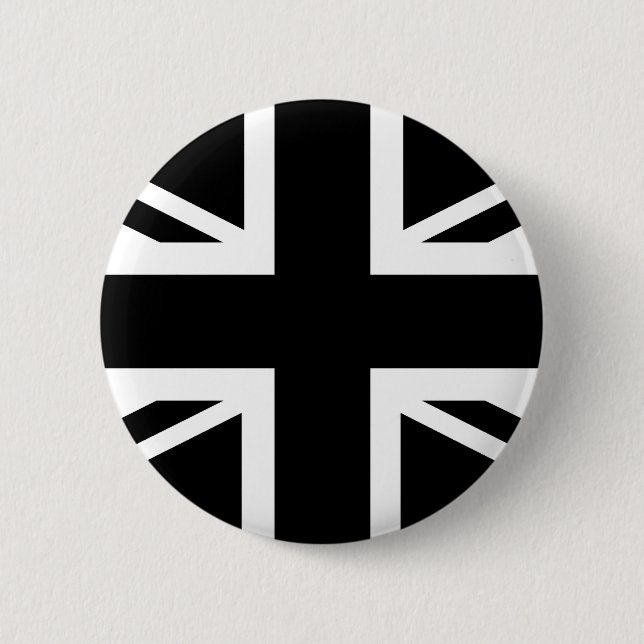 Schwarzer Gewerkschafts-Jack-britische (BRITISCHE) Button (Vorderseite)