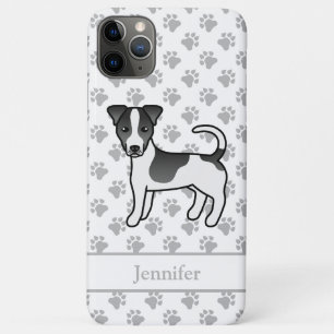 Schwarzer glatthaariger Jack Russell Terrier Hund Case-Mate iPhone Hülle