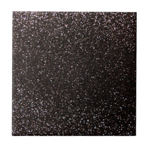 Schwarzer Glitter Fliese