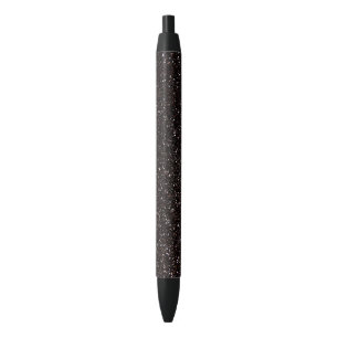 Schwarzer Glitter Kugelschreiber