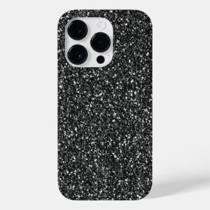 Schwarzer Glitzer Case-Mate iPhone 14 Pro Hülle