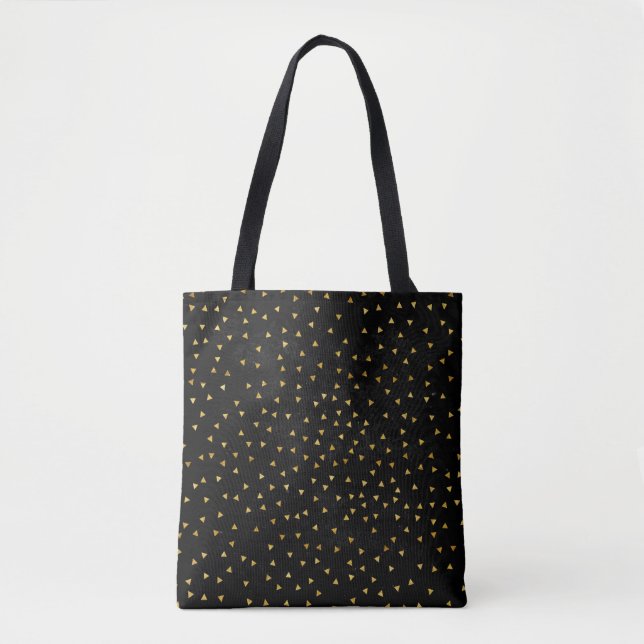 Schwarzer Glitzer Funkelnd Fashion (Vorderseite)
