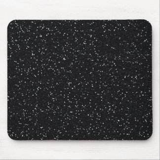 Schwarzer Glitzer Mousepad