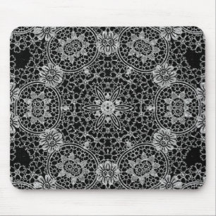 Schwarzer Glitzer Mousepad