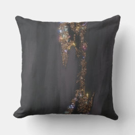 Schwarzer Glitzer Pillow Kissen