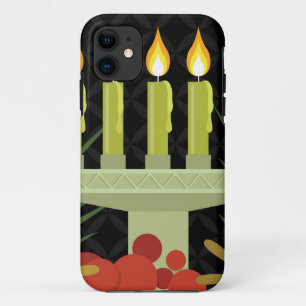 Schwarzer glücklicher Kwanzaa Case-Mate iPhone Hülle