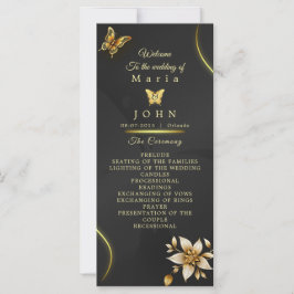 Schwarzer Goldener Schmetterling