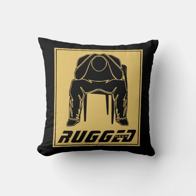 Schwarzer Goldhaufen | Denkende Kissen (Vorderseite)