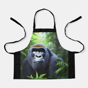 Schwarzer Gorilla, Kinder Full Print Schürze