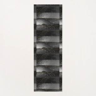 Schwarzer Gradient kosmischer Sternraum Yogamatte