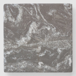 Schwarzer Granit-Getränk-Untersetzer - schwarz u. Steinuntersetzer