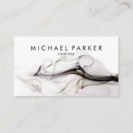 Schwarzer grauer Rauch-abstrakte Geschäfts-Karte Visitenkarte