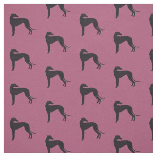 Schwarzer Grauhund Silhouette Hund Kunststoffe Stoff