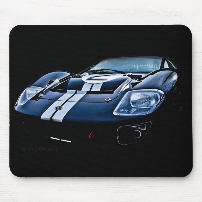 Schwarzer GT Mousepad (Vorne)
