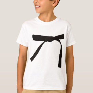 Schwarzer Gurt scherzt T - Shirt