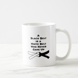 Schwarzer Gürtel Kaffeetasse
