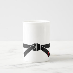 Schwarzer Gürtel, Kampfkünste 黒帯, 武道 Prozellantasse