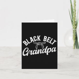 Schwarzer Gürtel Opa Karate Grandpa Karate Grandfa Karte