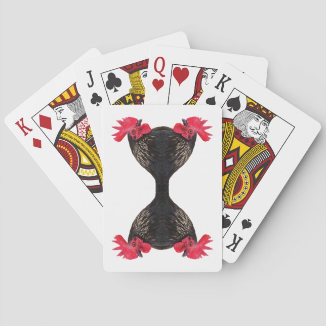 Schwarzer Hahn  Spielkarten (Rückseite)