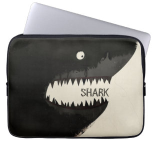 Schwarzer Hai Laptopschutzhülle