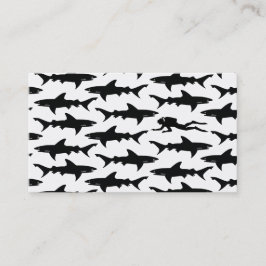 Schwarzer Haifisch-elegantes Visitenkarte