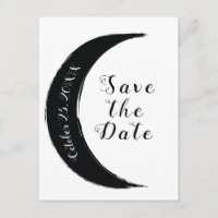 Schwarzer Halbmond Astrologie Zodiac Save the Date