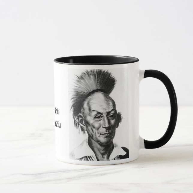 Schwarzer hauptsächlichfalke tasse (Rechts)