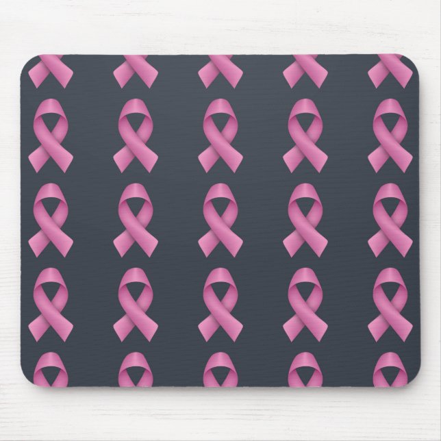 Schwarzer Hintergrund des rosa Flachbildschirms Mousepad (Vorne)