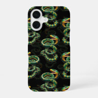 Schwarzer Hintergrund Schlange Muster Design