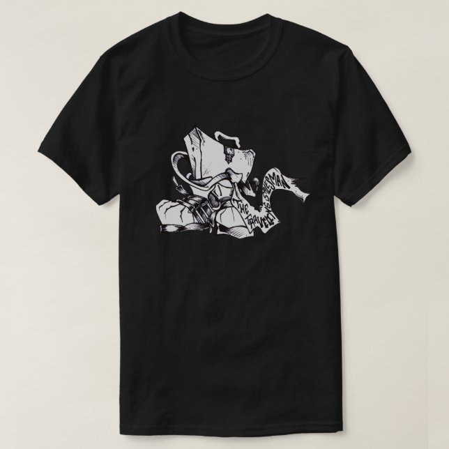 schwarzer Hip-Hopverkäufer T-Shirt (Design vorne)