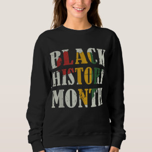 Schwarzer Historischer Monat mit afrikanischer Kar Sweatshirt