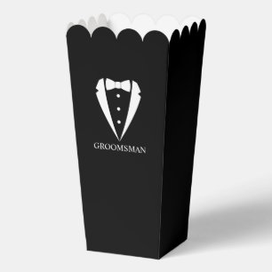 Schwarzer Hochzeits-Smokinganzug und Fliege für Tr Geschenkschachtel