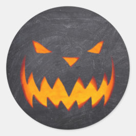 Schwarzer Hollow Halloween Jack o'Lantern Stickers
