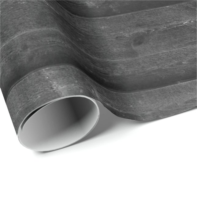 Schwarzer Holzhintergrund Geschenkpapier (Rolleneckpunkt)