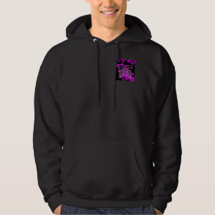 Schwarzer Hoodie der